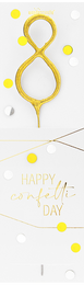 Confetti gold Sortiment 144 Wondercandle® classic