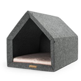 Pethome Idealny domek dla psa i kota - ciemnoszary/recykling