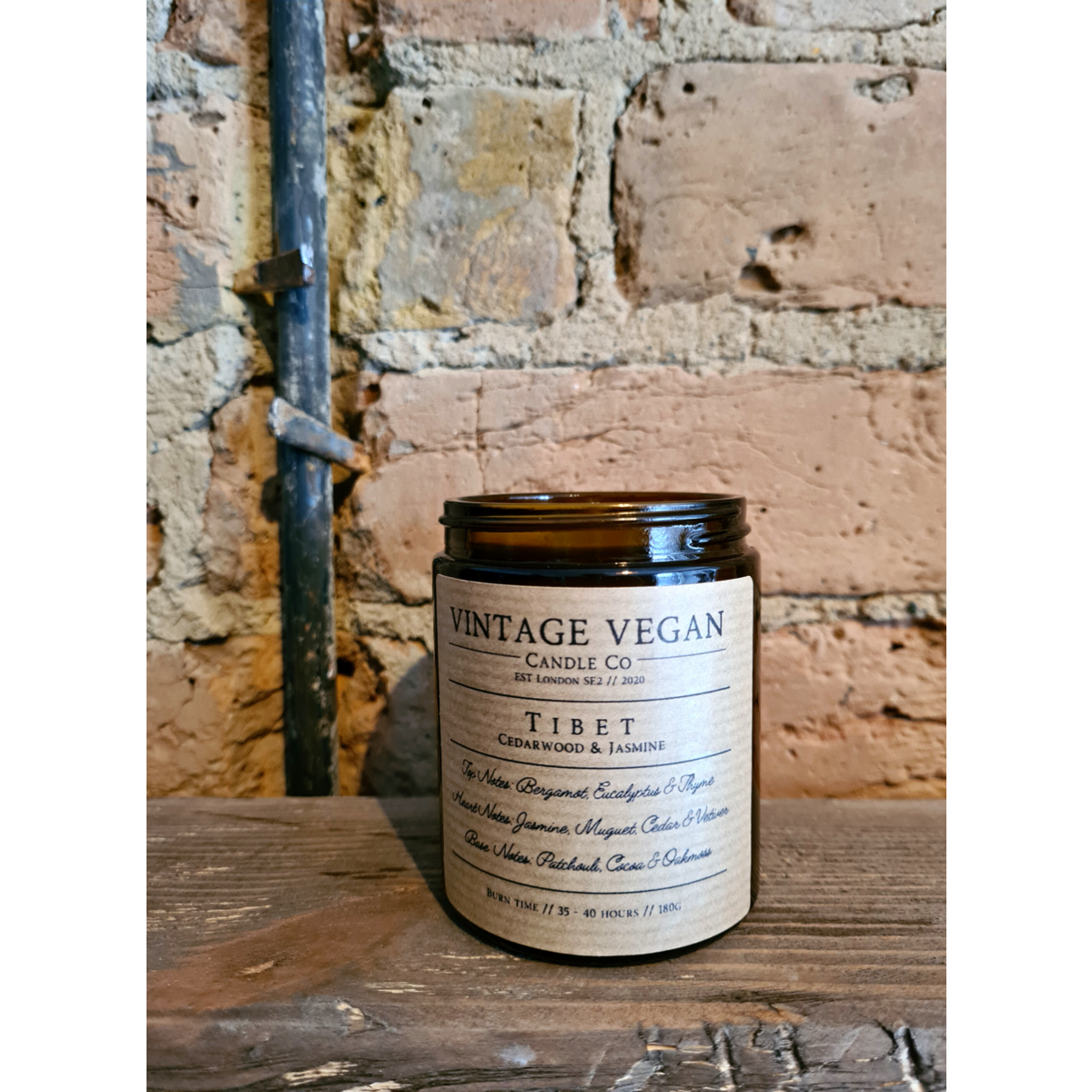 Tibet Cedarwood & Jasmine Soy Wax Candle 180ml