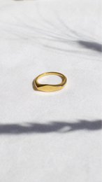 Alonzo – Edgy flacher Goldring
