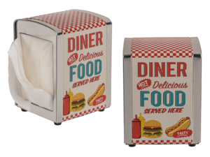 Metal napkin dispenser, Diner,