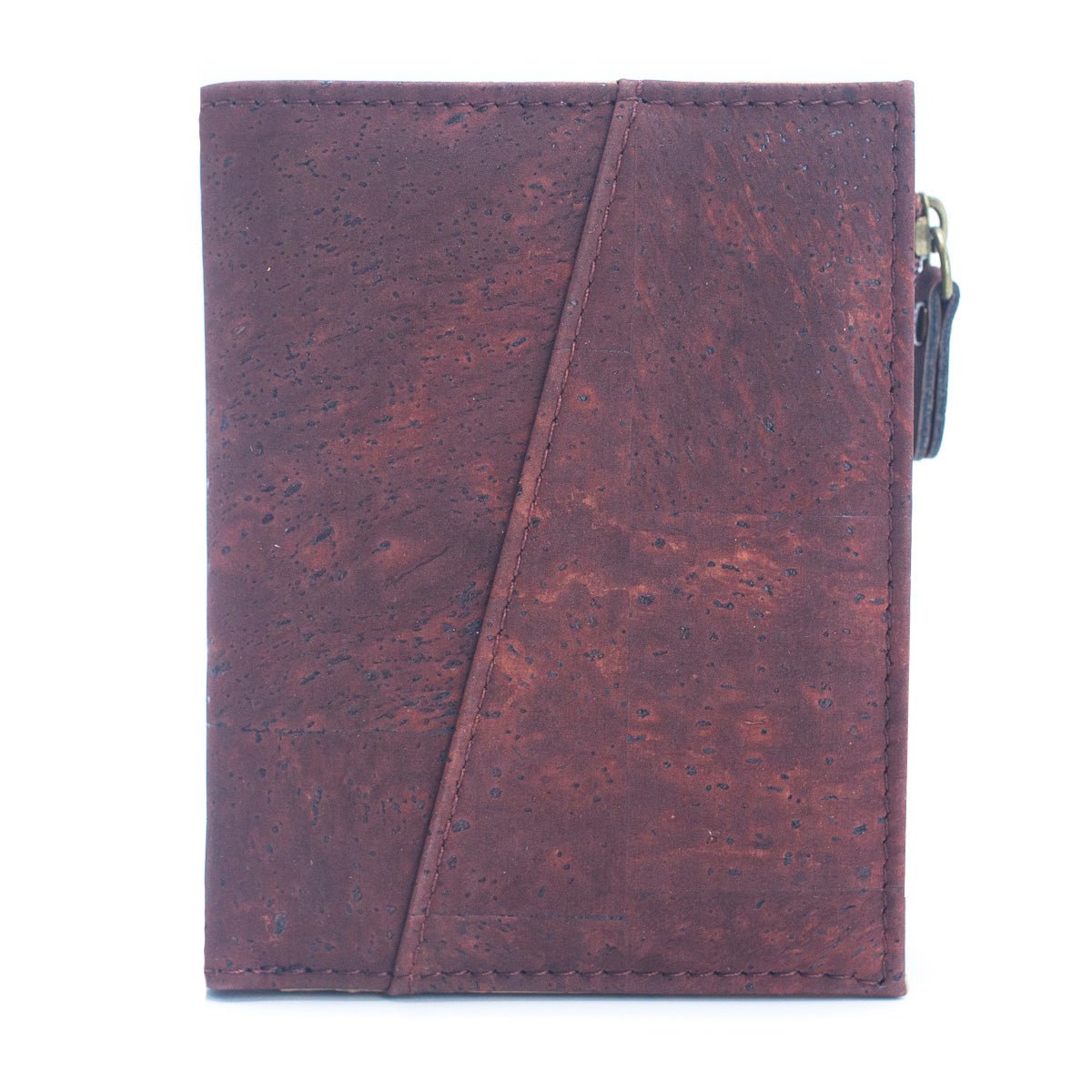 Portafoglio bifold classico in sughero marrone - BAG-2072