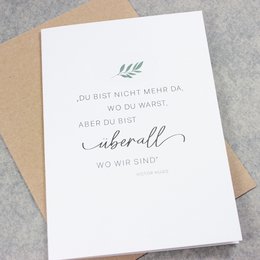 Sympathiekaart "Overal waar we zijn"