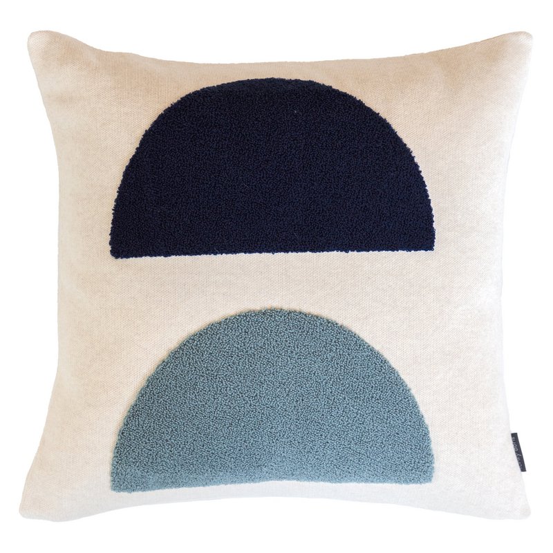 Mona Pillow Blue, haft igły z uderzeniem