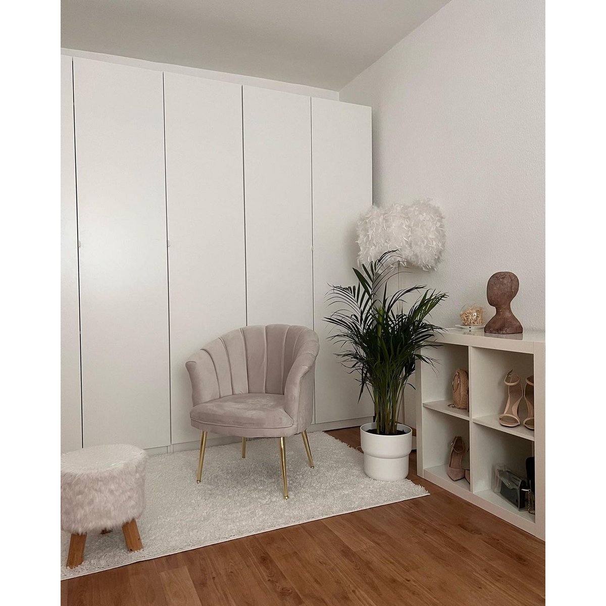 Poltrona Luxury Shell in Velluto Mila