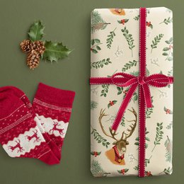 Geschenkpapier Weihnachten Rentier – Ricardo im Strickpulli (3er-Set)