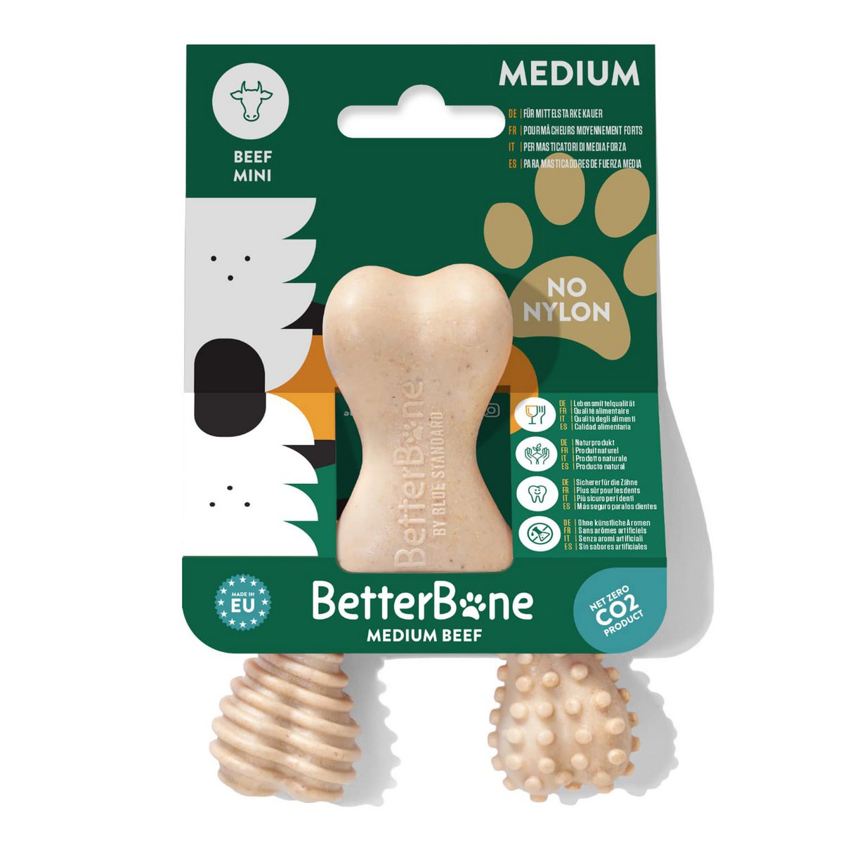 Betterbone Dogs Chewing Bones - Mini Medium Beef (zonder nylon, CO2 neutraal in Europa)