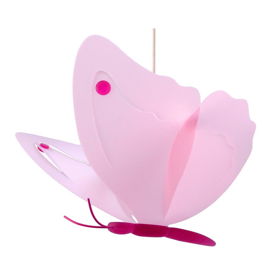 ROZE VLINDER KINDERHANGLAMP