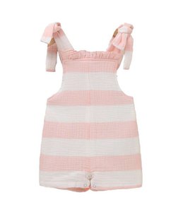 Jumpsuit voor babymeisjes van bamboe met gestreept patroon F106-21211302