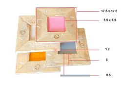 Tablett altholländisch Annette Farbe rosa 1