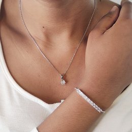 Set di pietre di nascita Crystal Mia - Argento e cristallo