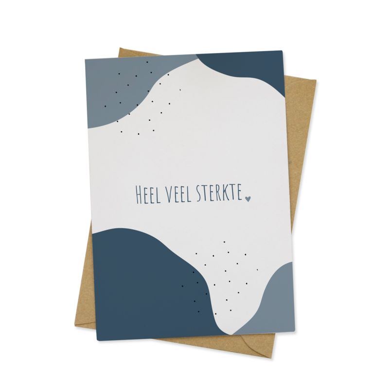 Heel Veel Sterkte - rouwkaart