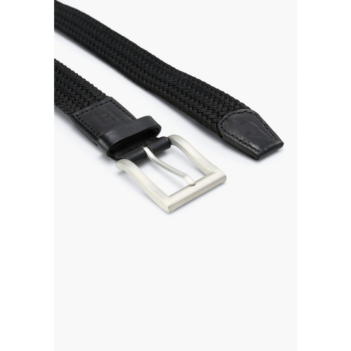 Recycled Elastic Woven Belt Virgil Black