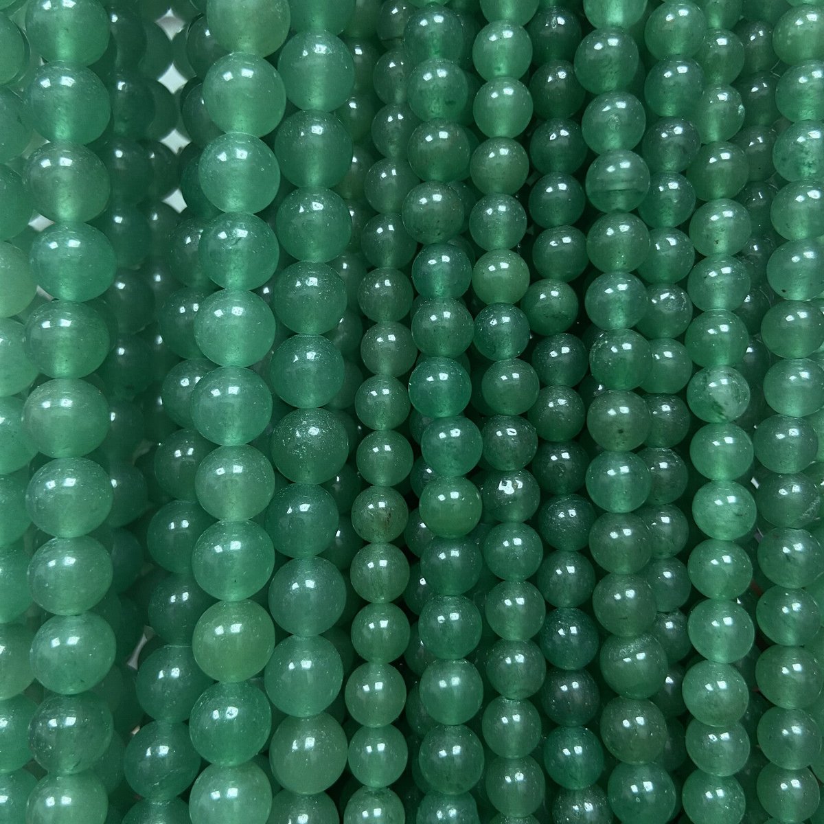 Rij kralen - Groene Aventurijn (8 mm)