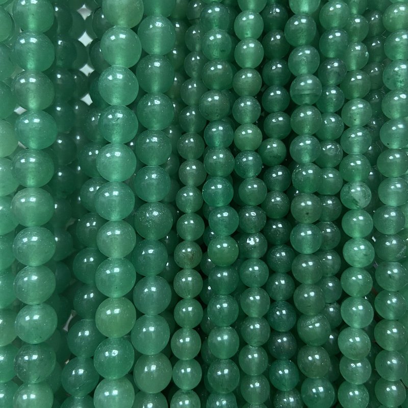 Rij kralen - Groene Aventurijn (8 mm)