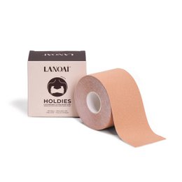 Peach cocoa adhesive breast lift tape, customizable nipple pasties, skin-tone elastic support band