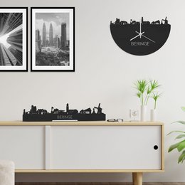 Skyline Klok Beringe Black