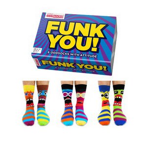 Funky Hip Cool Nice Men's Socks 6 different in a Gift Box 39-46 ODDSocks