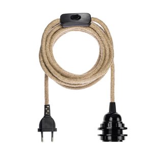 Passende Lampen Jute - Naturschwarz