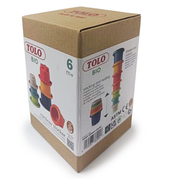 Tolo Bio Toys Stacking Cups Rainbow 7 stykker