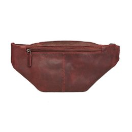 Taljetaske Læder - Fanny Pack Læder - Pouch Taske i 6 farver læder - Læder Belly Bag - Unisex model