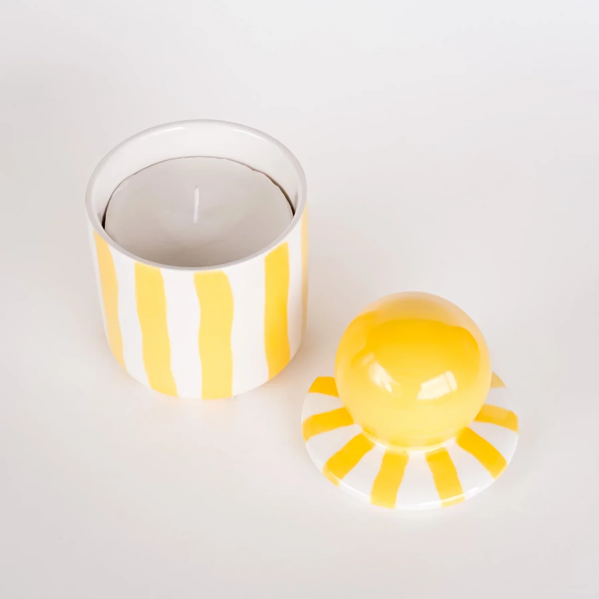 Vela con tapa Rayas – amarillo spiaggia