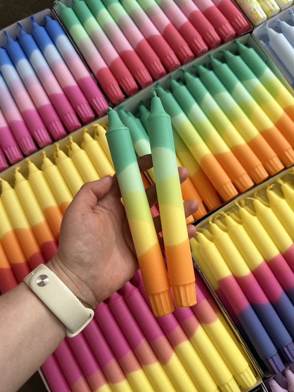 Taper candles- Summer vibes / Passion Fruit Colours