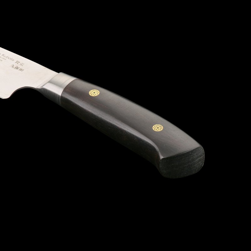 KATAHIRO KUBOTA Sense 3tlg. Santokumesser-set aus Damast und Ebenholzgriff