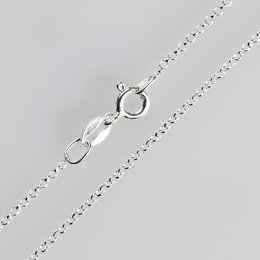 Cadena guisante de plata de ley 925 de 1,1 mm, diamantada