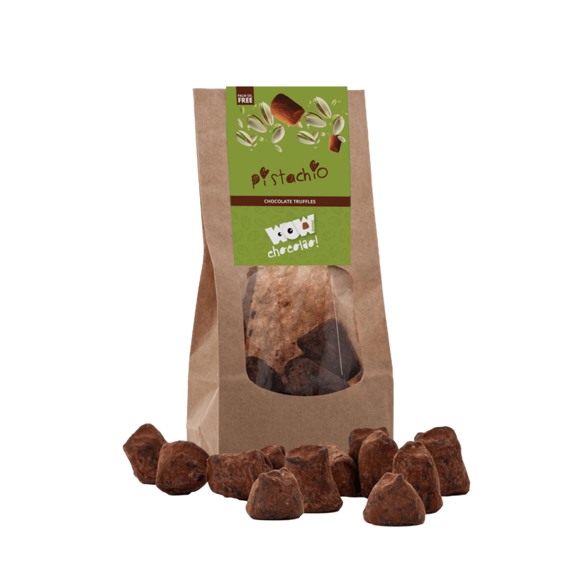 Pistachio Chocolate Truffles - Biodegradable bags 130g