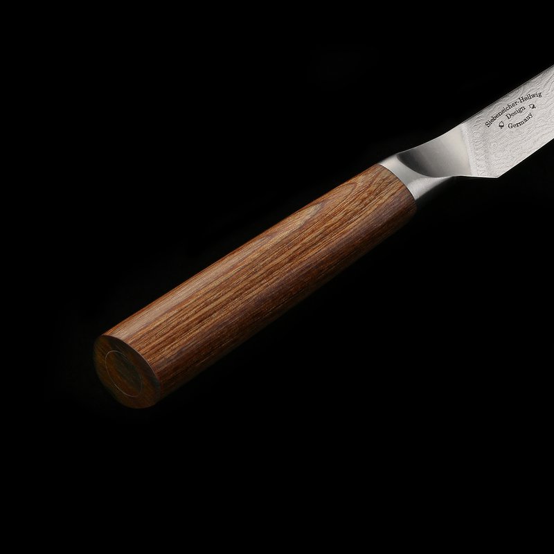 PUMA IP set of 3:   7” Santoku + 5.5” Santoku + 4”paring set  Magnet-Bambus Messerhalter