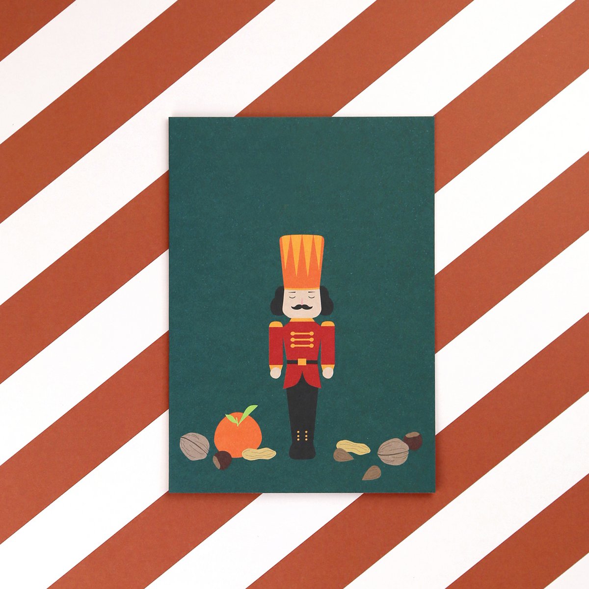 Weihnachtskarte Nussknacker Walter