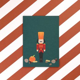 Tarjeta navideña Cascanueces Walter