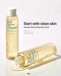 ECOLLINE Clean Beauty Dermokosmetyczny tonik równoważący | Naprawa bariery i wsparcie mikrobiomu za pomocą miodu Manuka + i olejku Marula | KOREAŃSKA pielęgnacja skóry