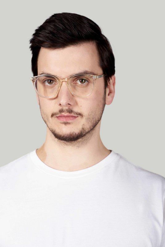 Cat model blue light blocking glasses, acetate frame, invisible color