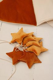 Guirlande de velours "Gold Dust" avec des étoiles