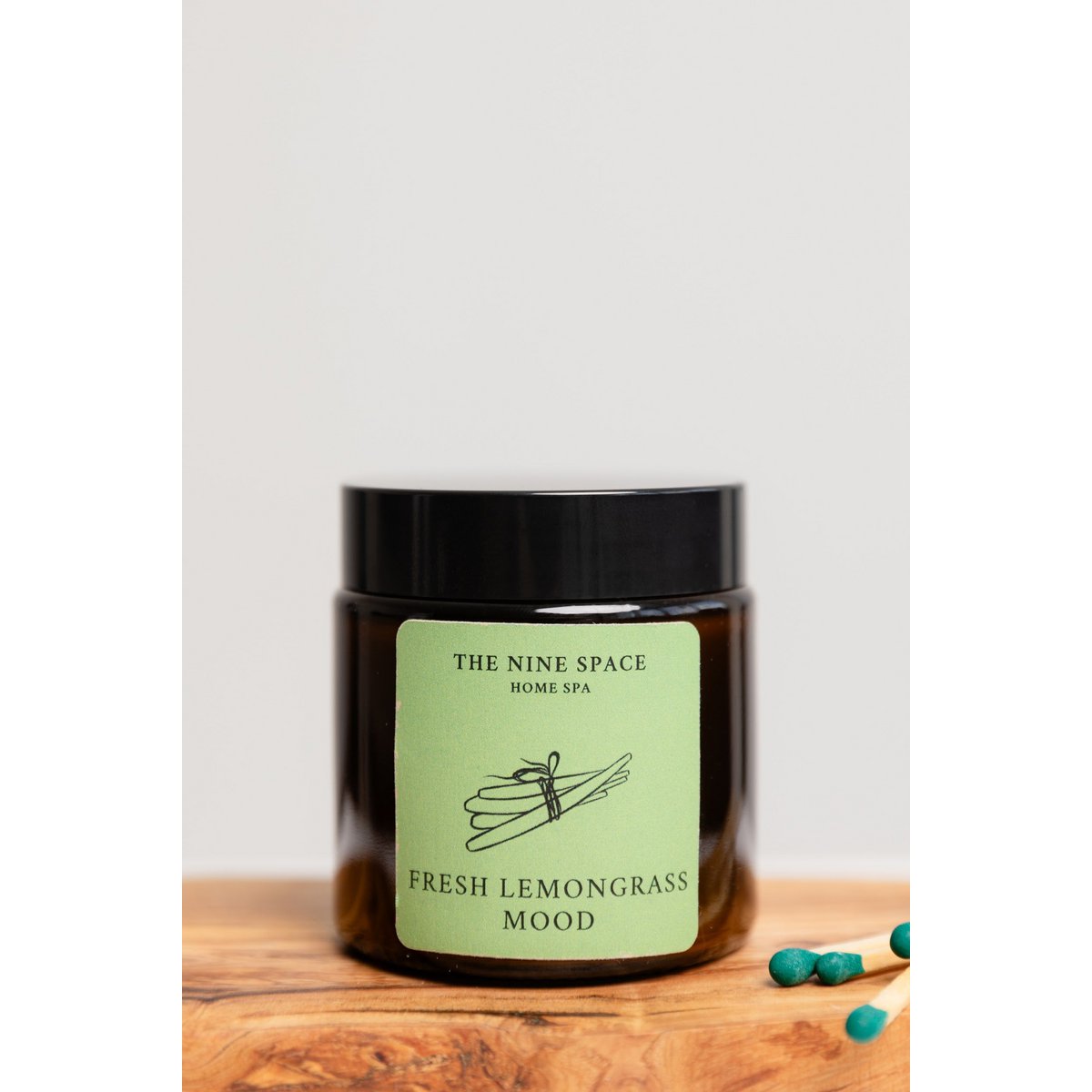 Vela de humor FRESH LEMONGRASS - Mini vidrio marrón