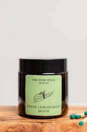FRESH LEMONGRASS Mood Kerze - Braunglas Mini