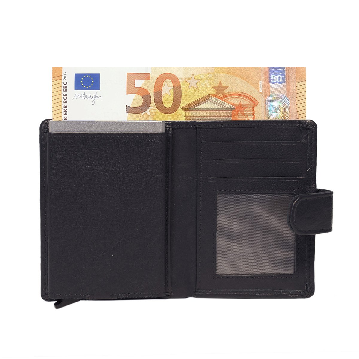 Cardprotector - Miniwallet - Mini wallet - Leather card holder leather - Credit card holder In 11 Colors
