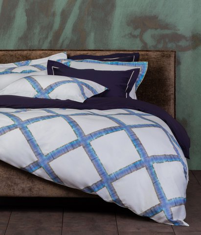 Satijnen beddengoedset Batik Ocean Square