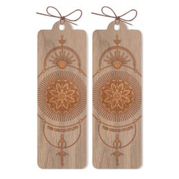 Der Kreislauf des Lebens Luxus-Lesezeichen aus Holz