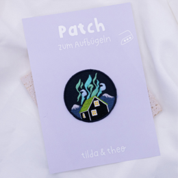 Patch Northern Lights Patch Shirt Iceland House - Gift Shirt Decorate Iron On Patch Travel