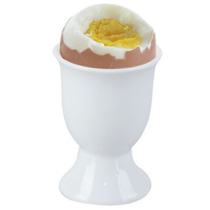 Porselein wit eierbeker
