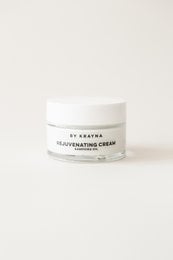 Rejuvenating cream with samphira oil, a moisturizing formula for nourished, glowing skin.