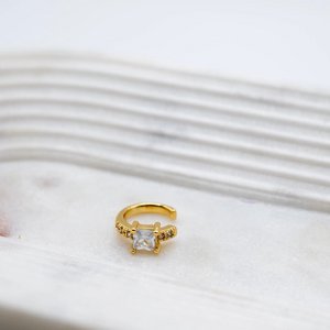 DIAMOND – Ear Cuff with Gold Zircon