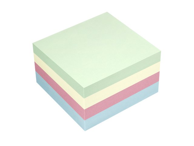 Info Notes 75x75mm 400 vel voordeelpak 3+1 gratis 100x pastel groen 100x pastel