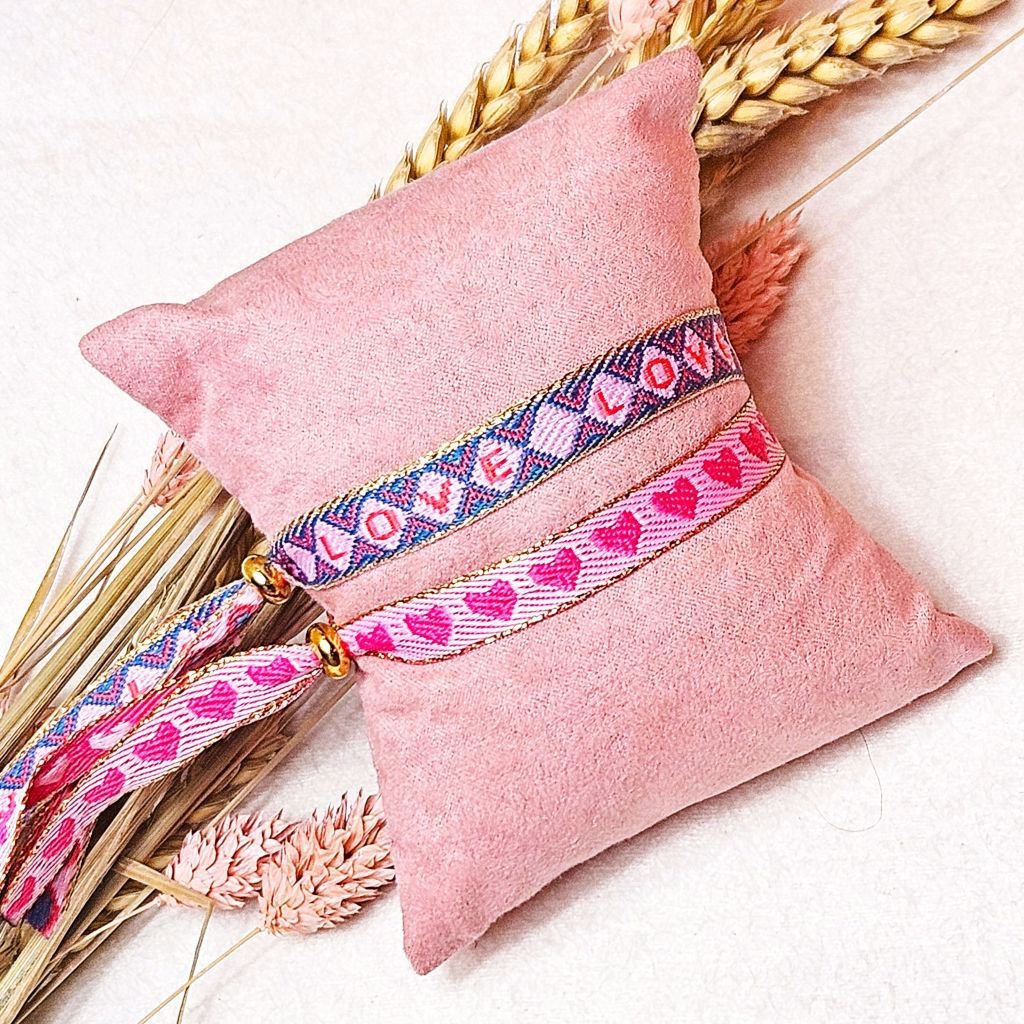 Lint armbandje Love diamond