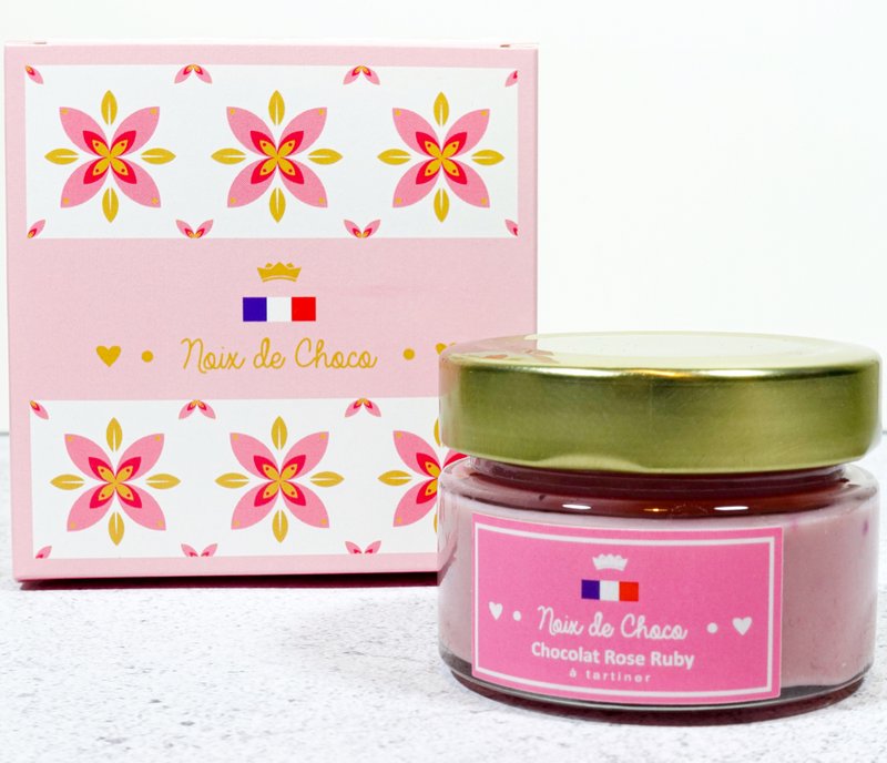 COFFRET CHOCOLAT ROSE RUBY À TARTINER