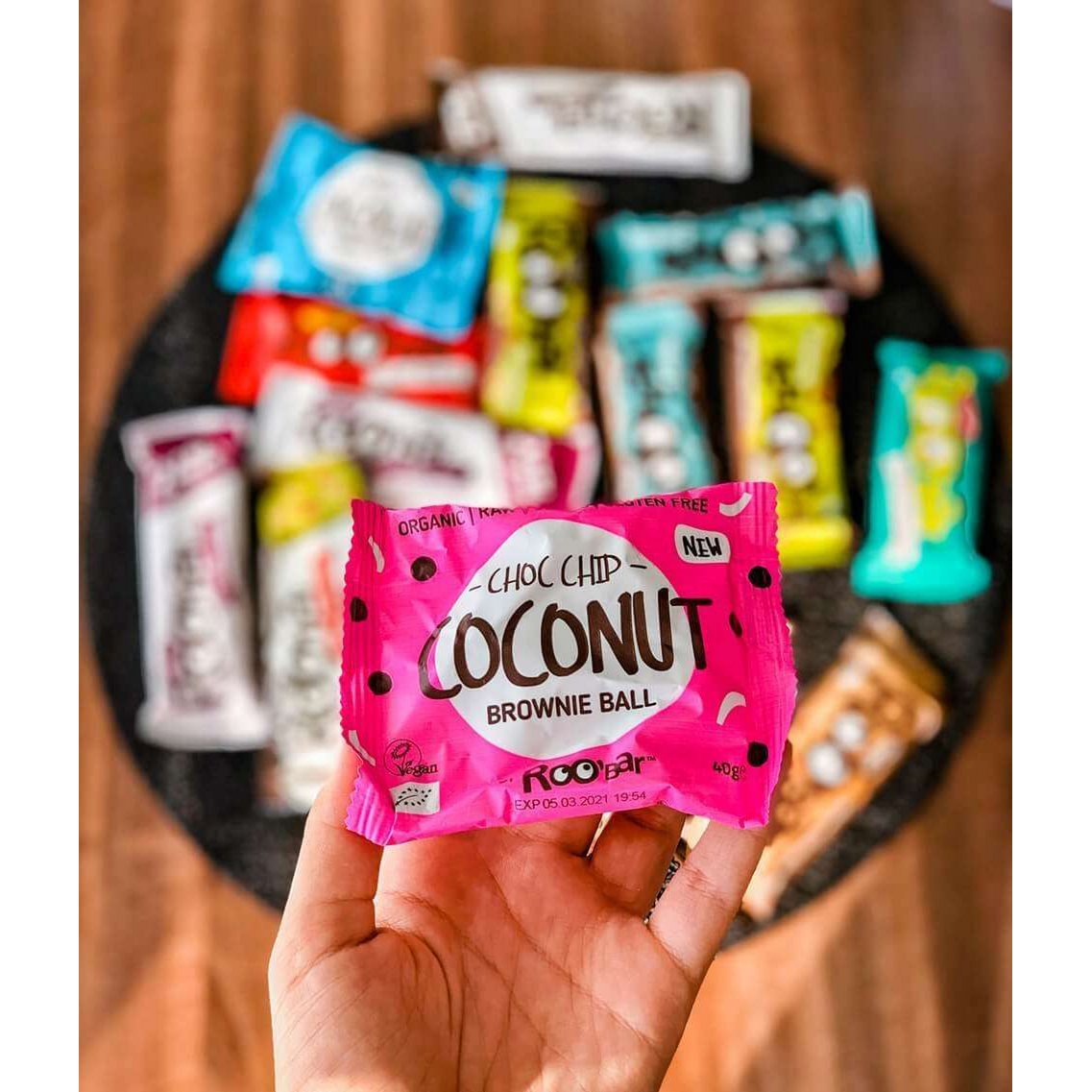 Brownie Ball Coconut Choc Chip, organic, Roobar, 40g