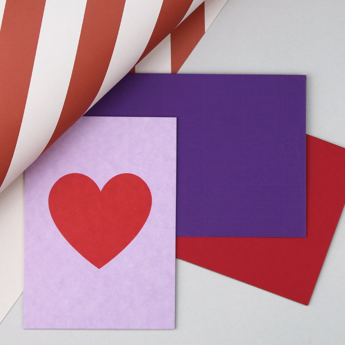 Postkarte Holzschliff Helene Herz